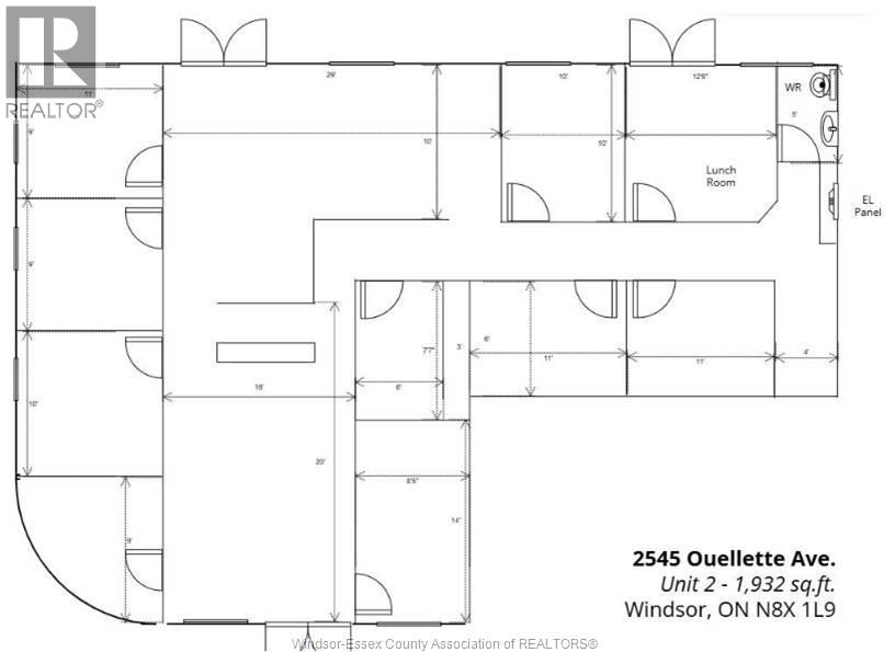 2545 Ouellette Avenue Unit# 2, Windsor, Ontario  N8X 1L9 - Photo 8 - 25031354